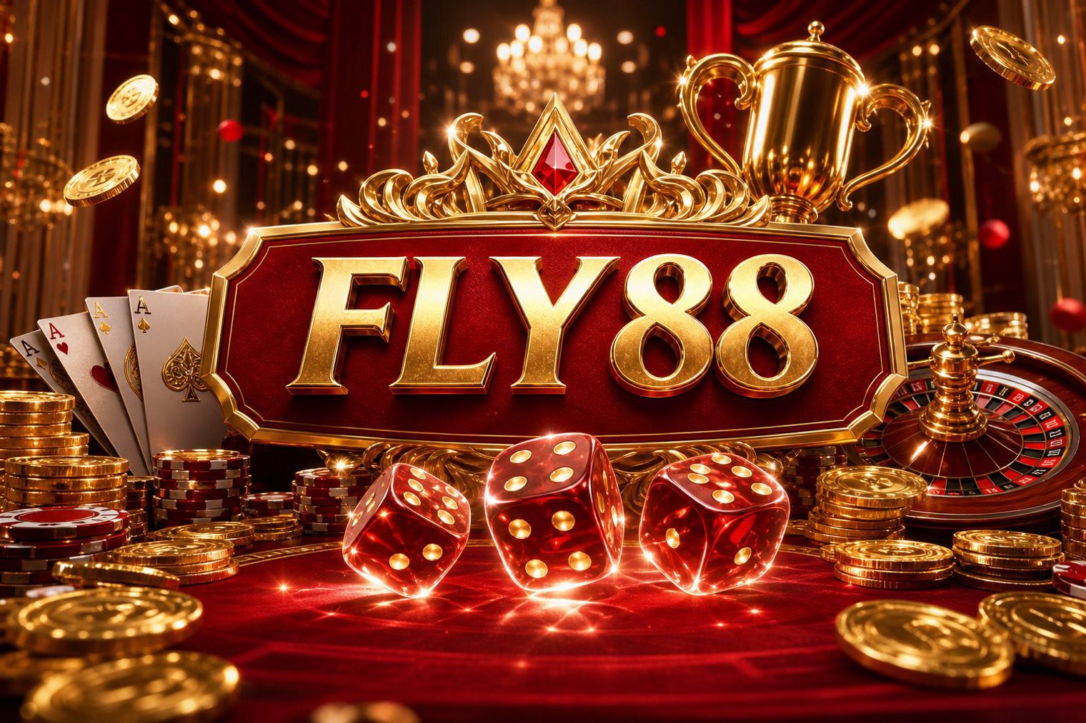 Giao diện trò chơi Fortune Gems 2 trên FLY88 với các biểu tượng quay hũ rực rỡ