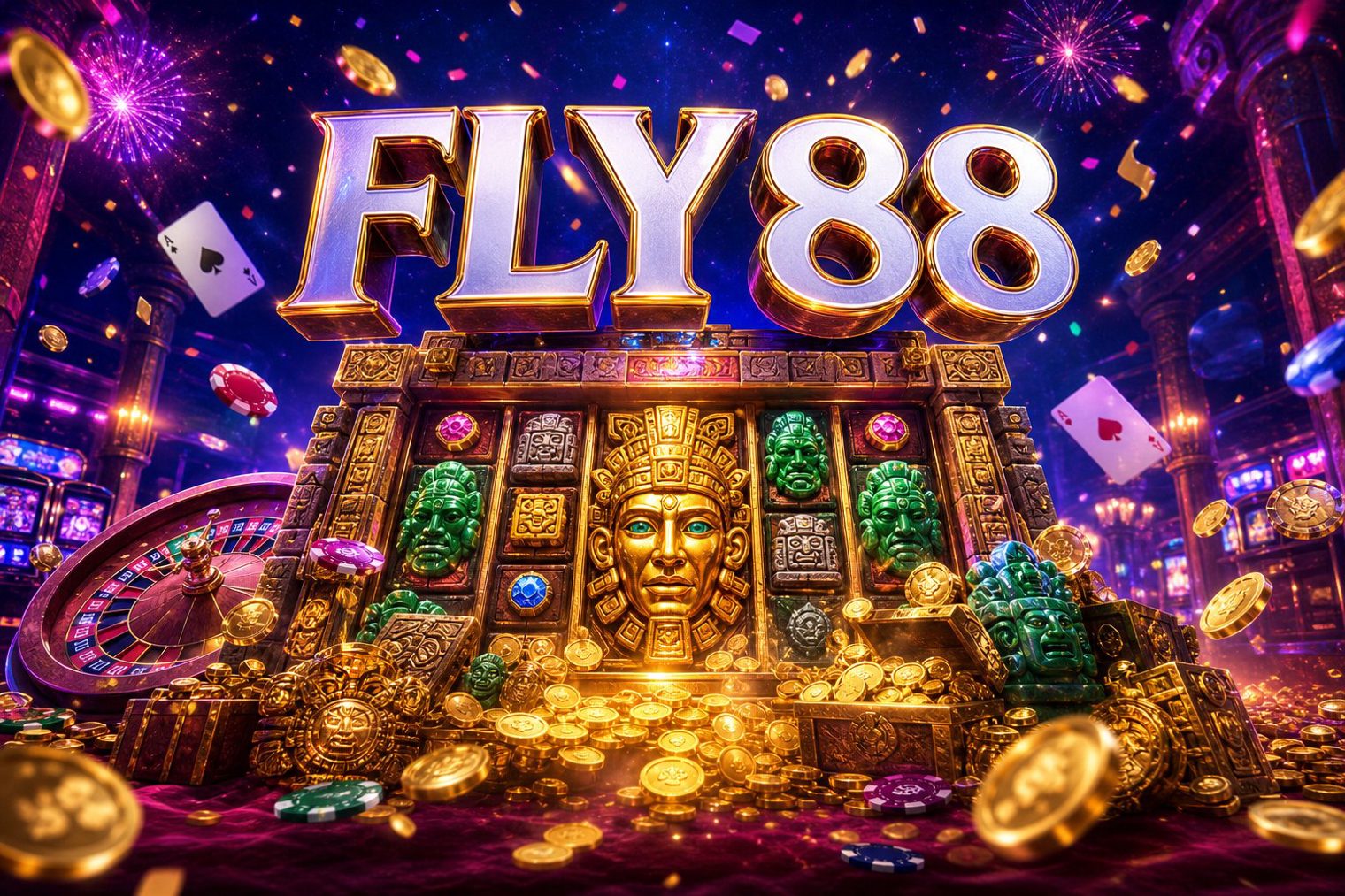 Giao diện trò chơi Fortune Gems 2 và Mega Ace trên nền tảng FLY88